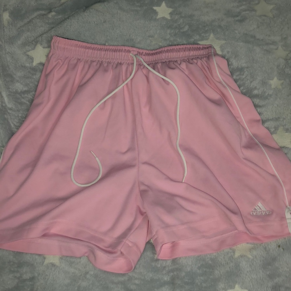 adidas pink athletic shorts